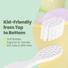 Dinosaur-themed toothbrush design for kids aged 6 and up