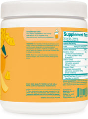 Creatine monohydrate with dandelion and cranberry extract label