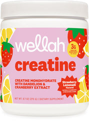 Wellah Creatine for Women Strawberry Lemonade serving