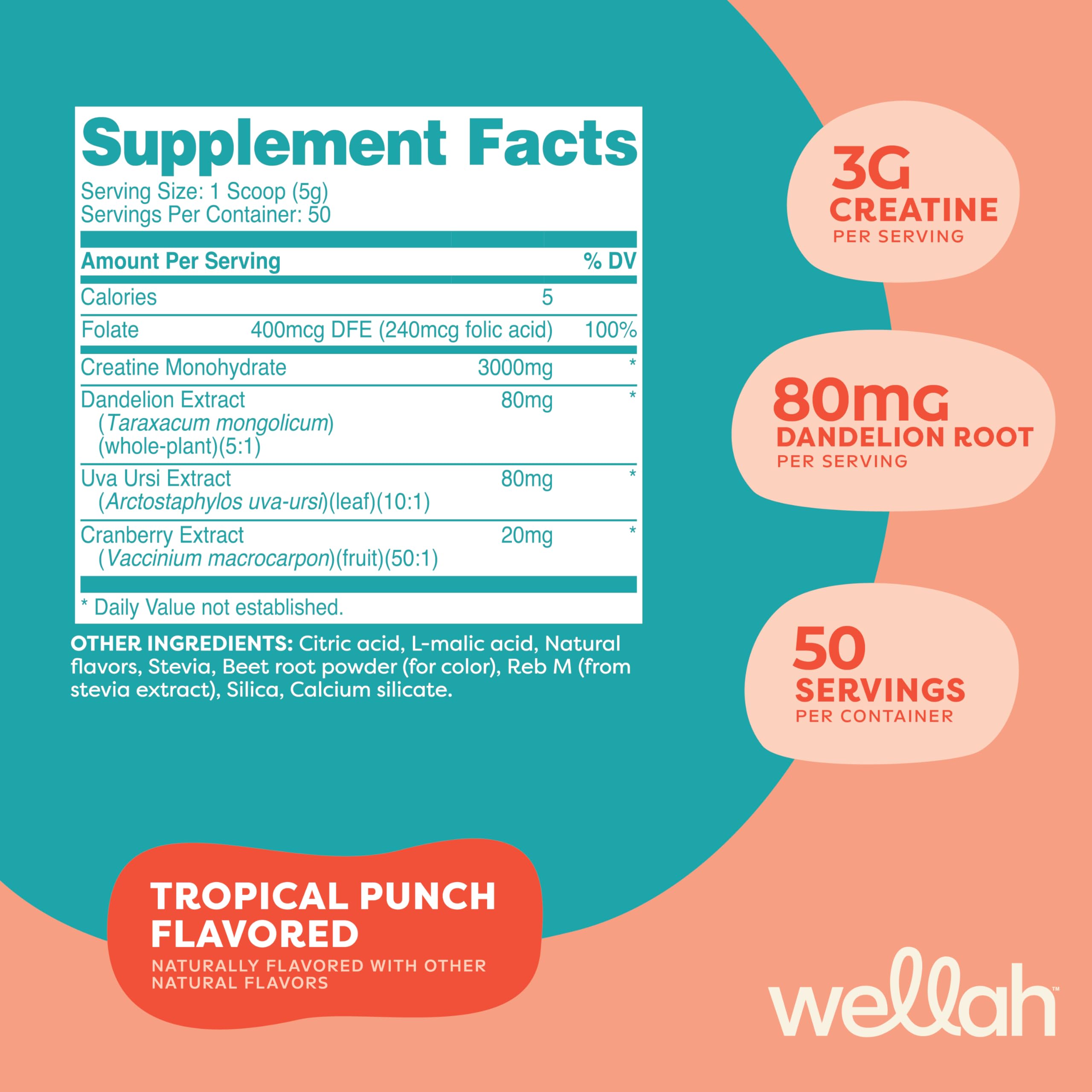 Scoop of Tropical Punch creatine powder