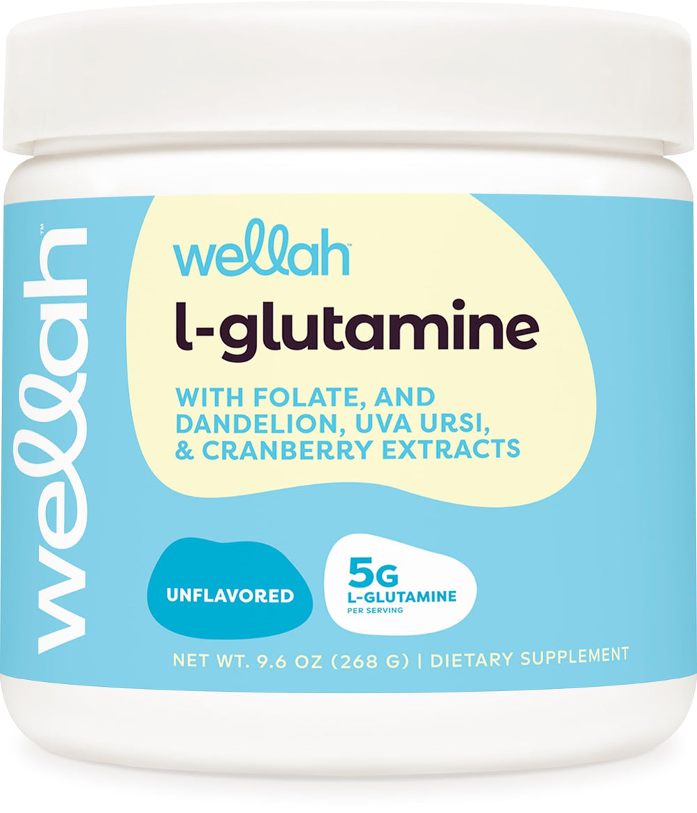 Wellah L-Glutamine Powder Unflavored bottle – 50 servings