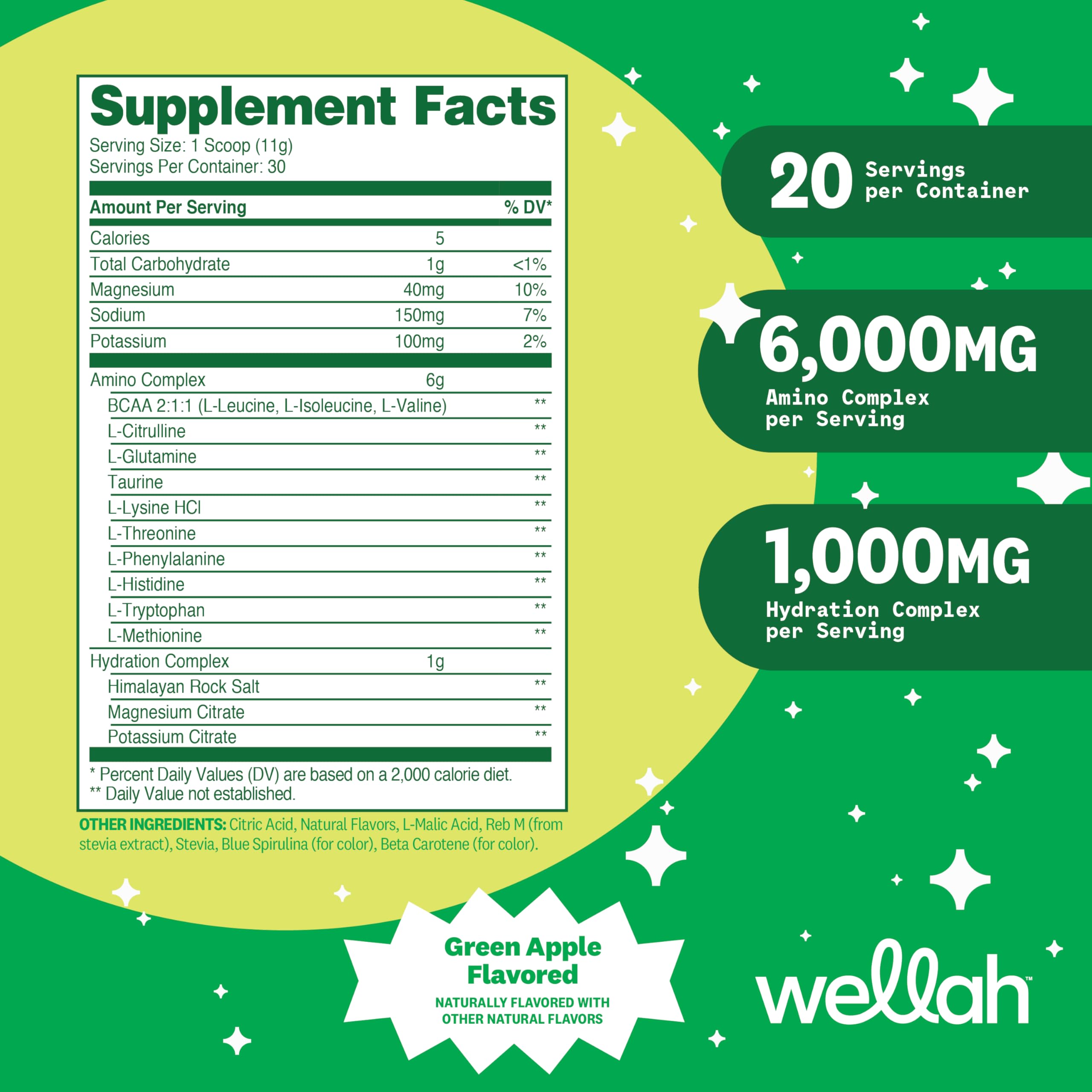 Serving scoop of Wellah So Long Soreness BCAA Powder in water