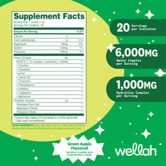 Serving scoop of Wellah So Long Soreness BCAA Powder in water