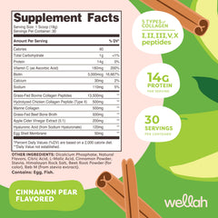 Powder texture of Wellah Afterglow Collagen Protein + Beauty