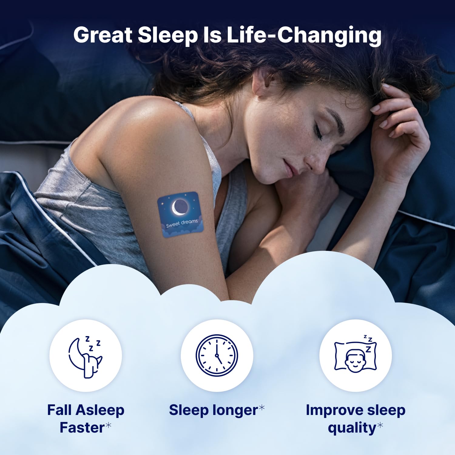 Applying Wellamoon Sleep Patch to wrist
