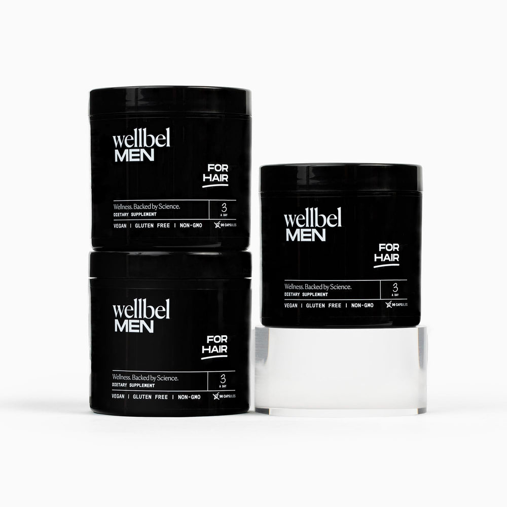 Wellbel Men clean supplement bottle