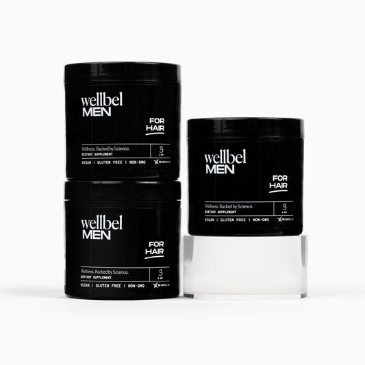 Wellbel Men clean supplement bottle