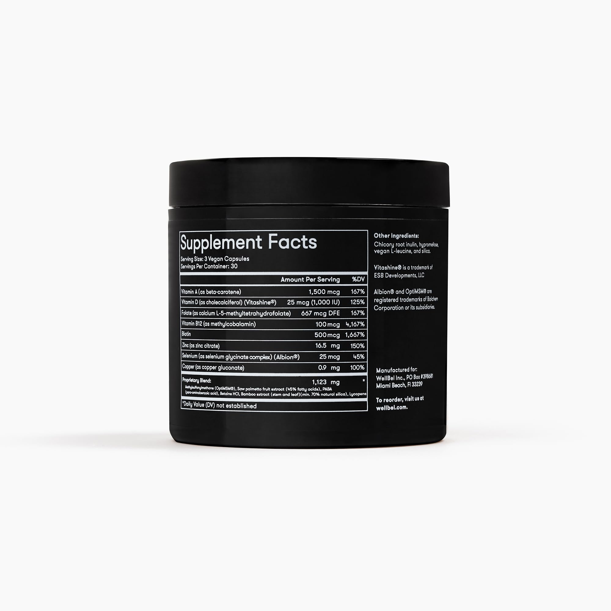 Three odorless capsules representing daily dosage