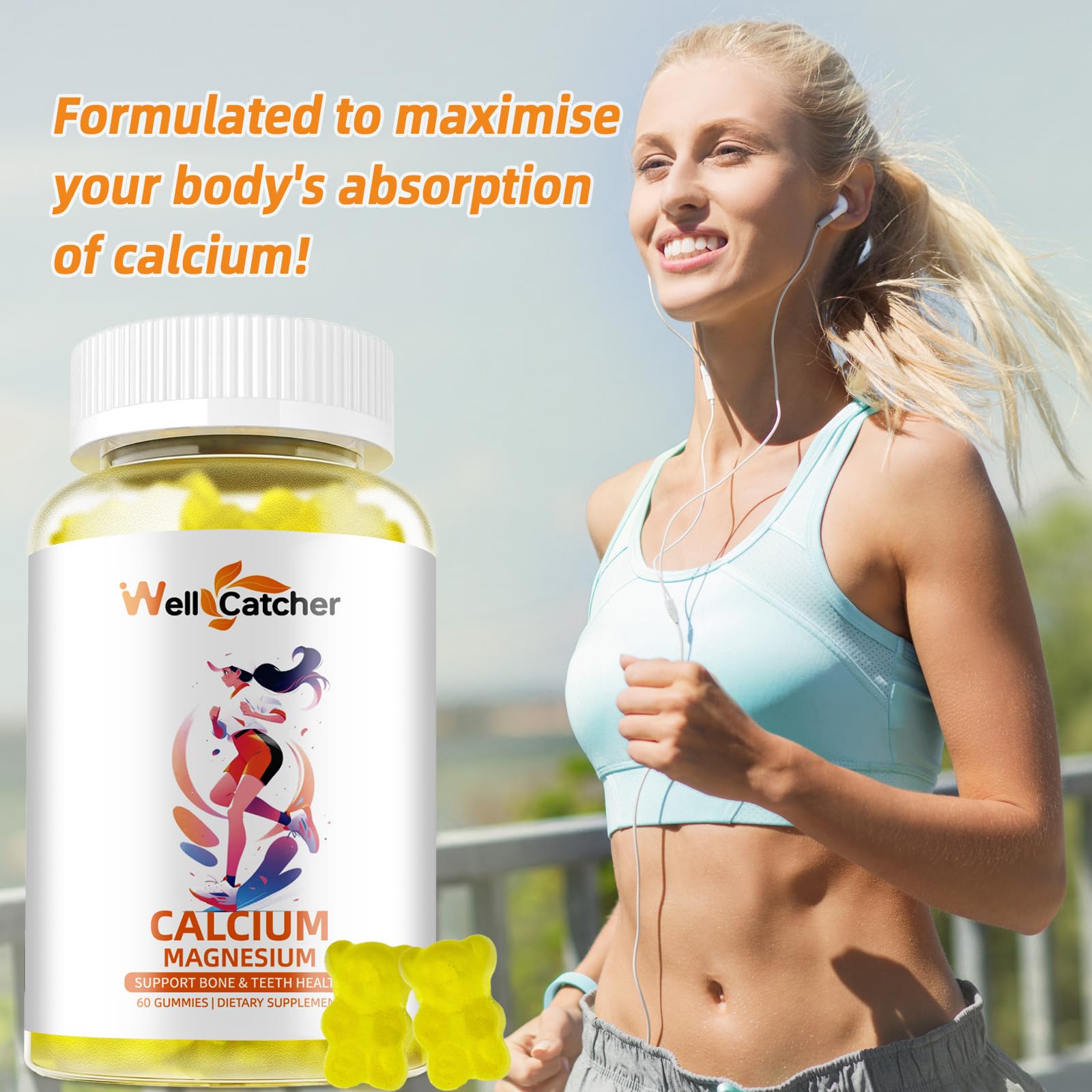 Sugar-free, gluten-free, non-GMO Wellcatcher gummy vitamins