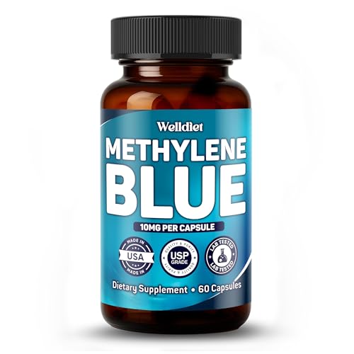 Welldiet Methylene Blue 10mg capsules bottle front view