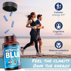 60-count bottle packaging for Welldiet Methylene Blue