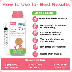Wellements label on bottle confirming organic and allergen-free ingredients