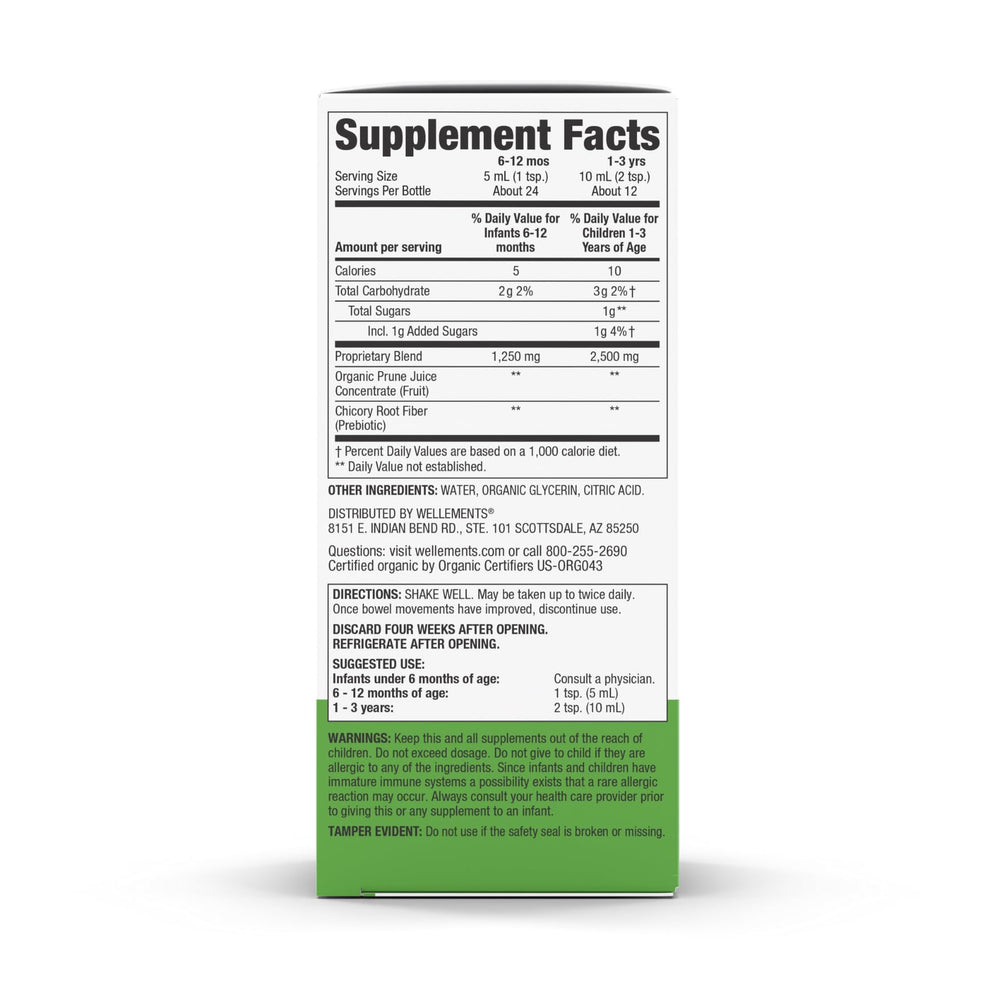 Wellements product label indicating 6 months and older suitability