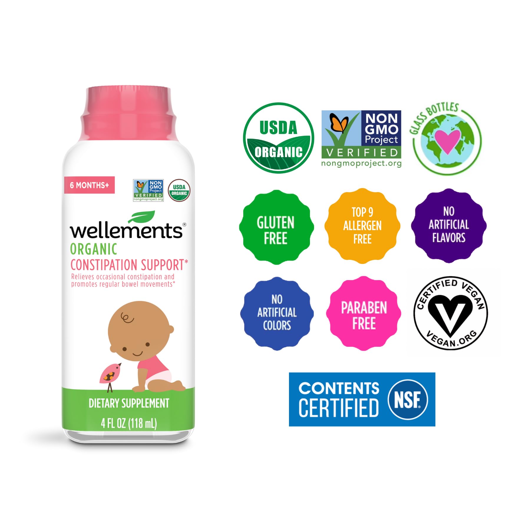 Wellements 4 oz bottle packaging ready for family use