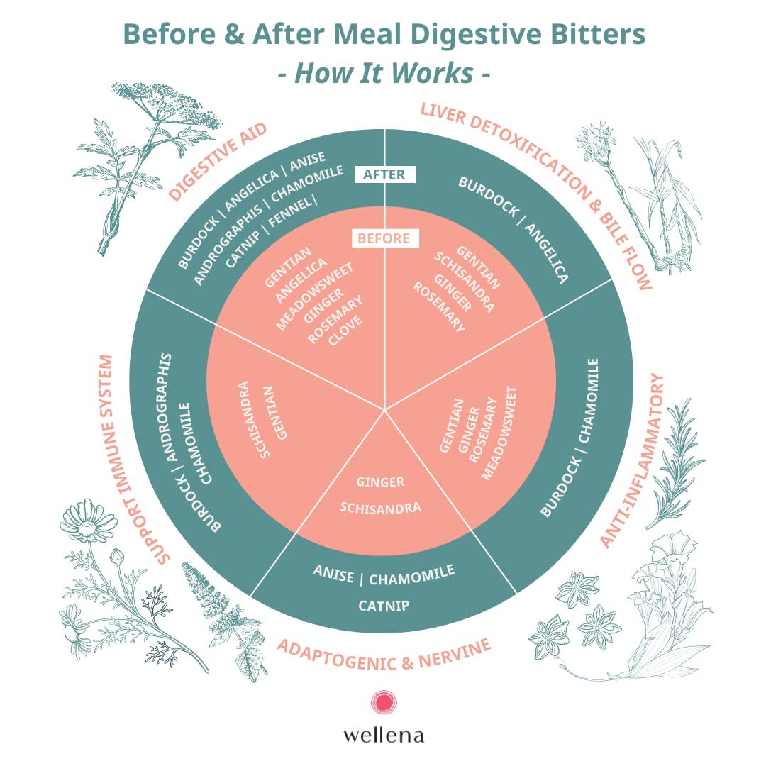 Close-up of herbal ingredients used in the bitters