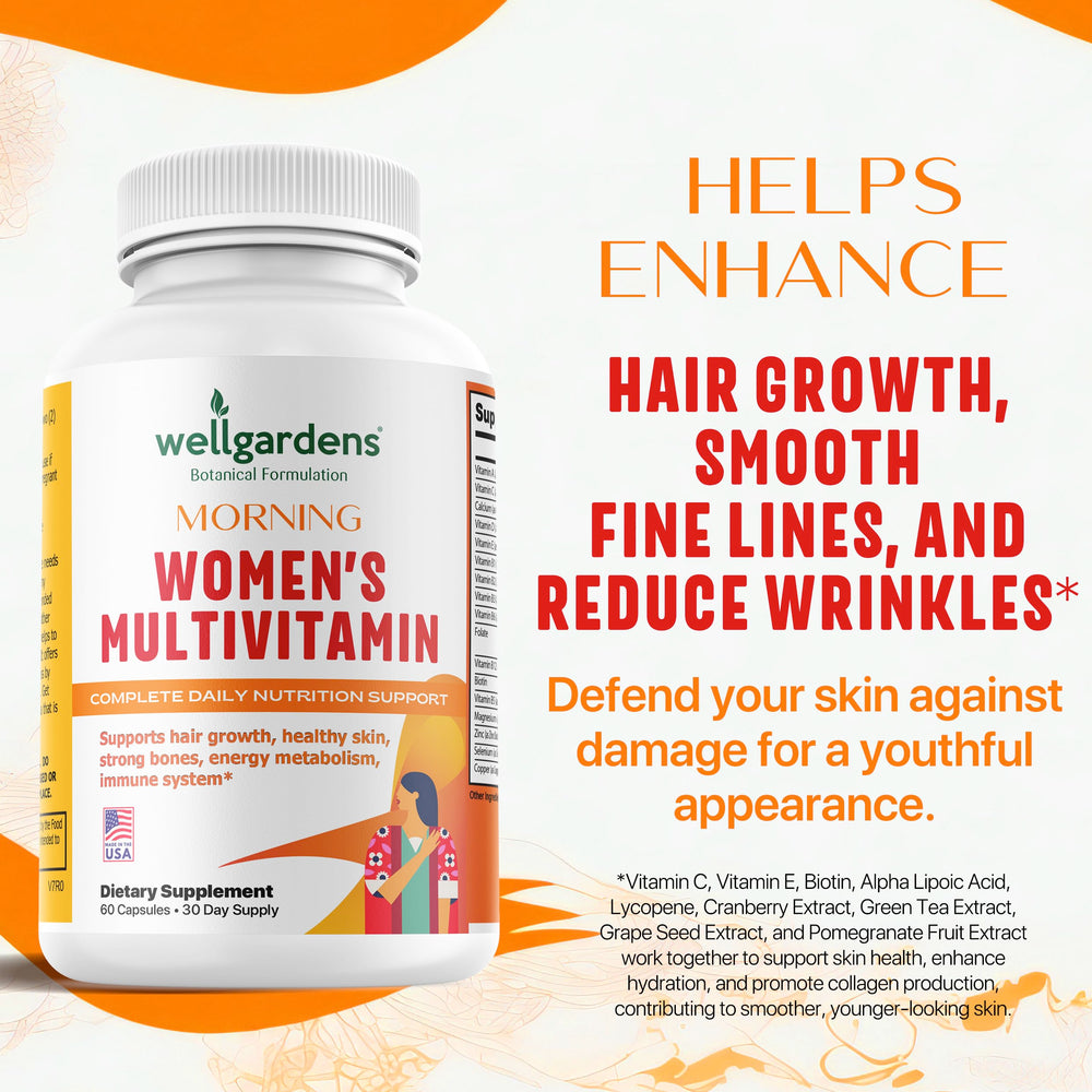 Daily multivitamin blend with biotin, zinc and vitamin C