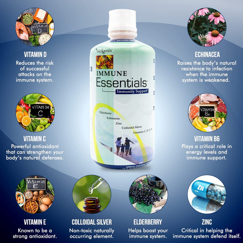 Graphic illustration of 12 immune-support ingredients