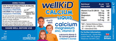 Lifestyle shot of a child using Wellkid Calcium Liquid
