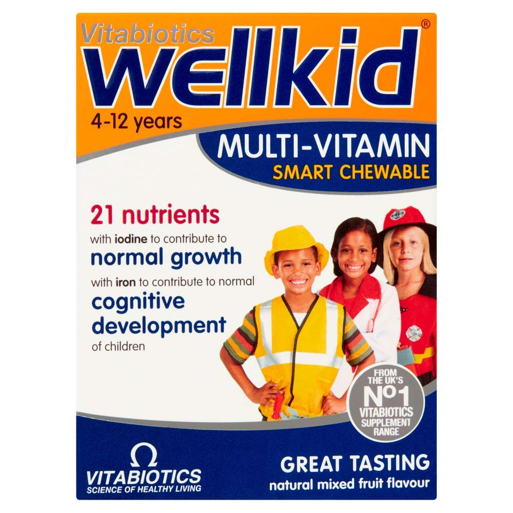 Wellkid Chewable Tablets bottle - front view