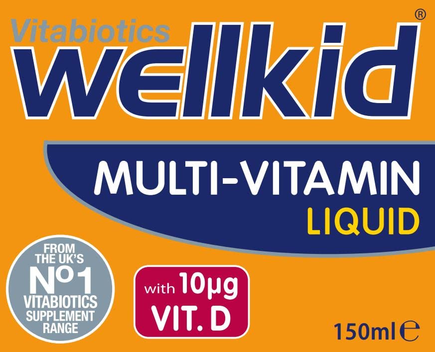 Ingredient and nutrition information on Wellkid label
