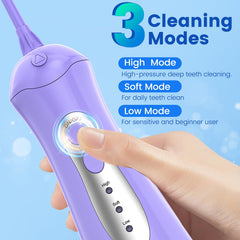 WellLeo Water Flosser angled product shot