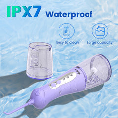 WellLeo Water Flosser battery and USB charging cable