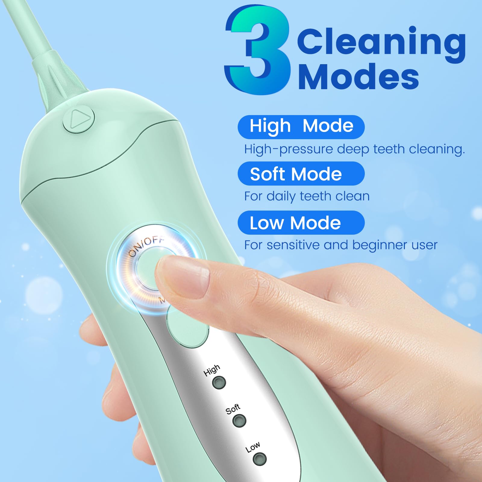 Rechargeable battery specification for WellLeo Water Flosser