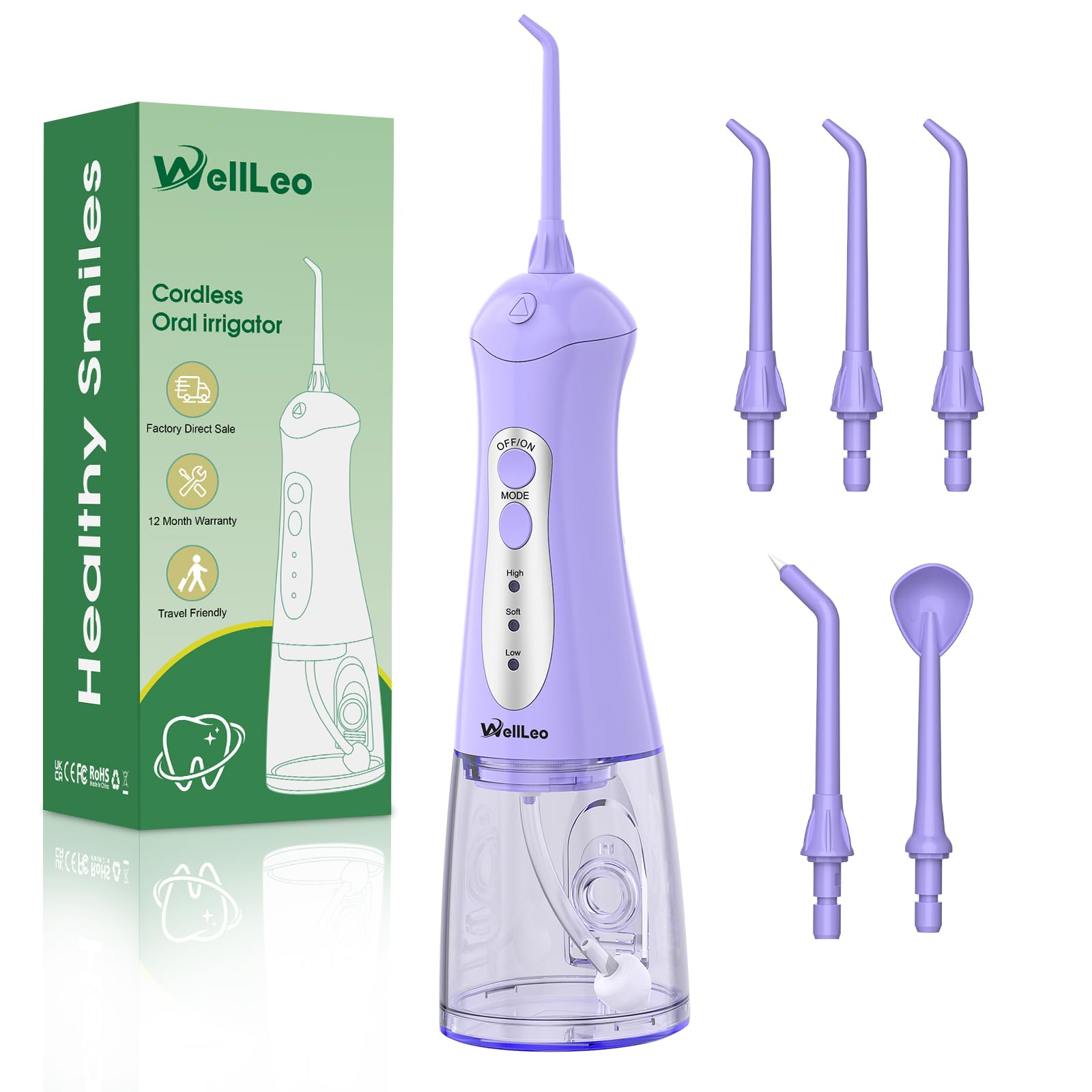 WellLeo Water Flosser front view