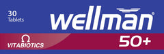 Wellman 50+ branding on bottle