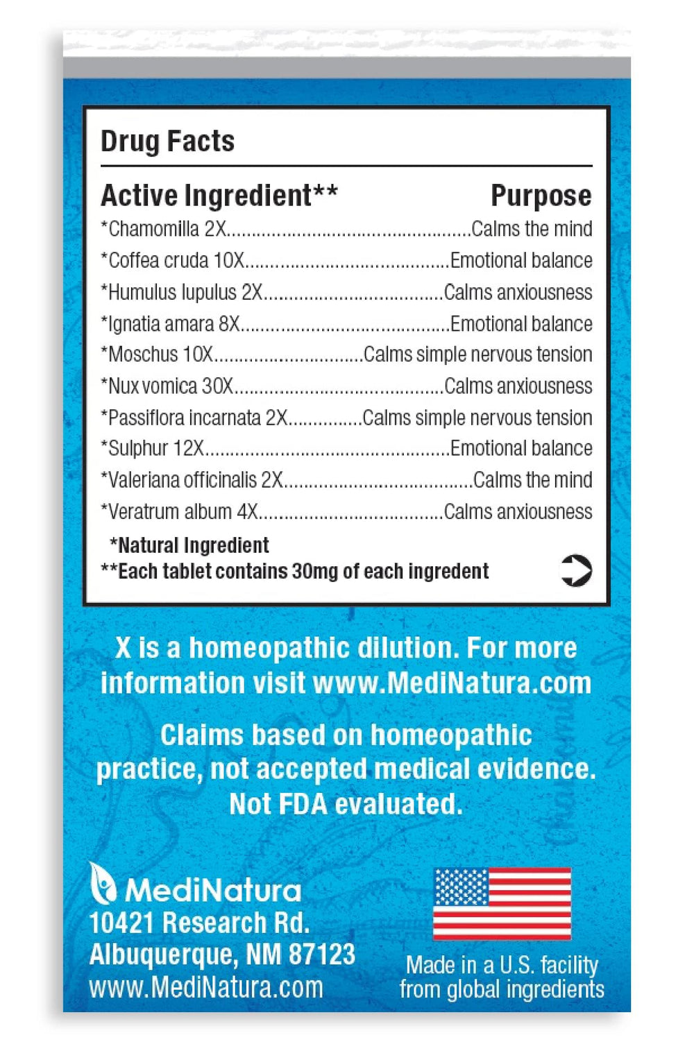 Close-up of dissolvable WellMind Calming Tablets