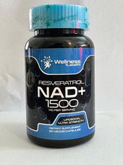 Wellness LabsRx NAD+ capsules close-up highlighting liposomal delivery for absorption