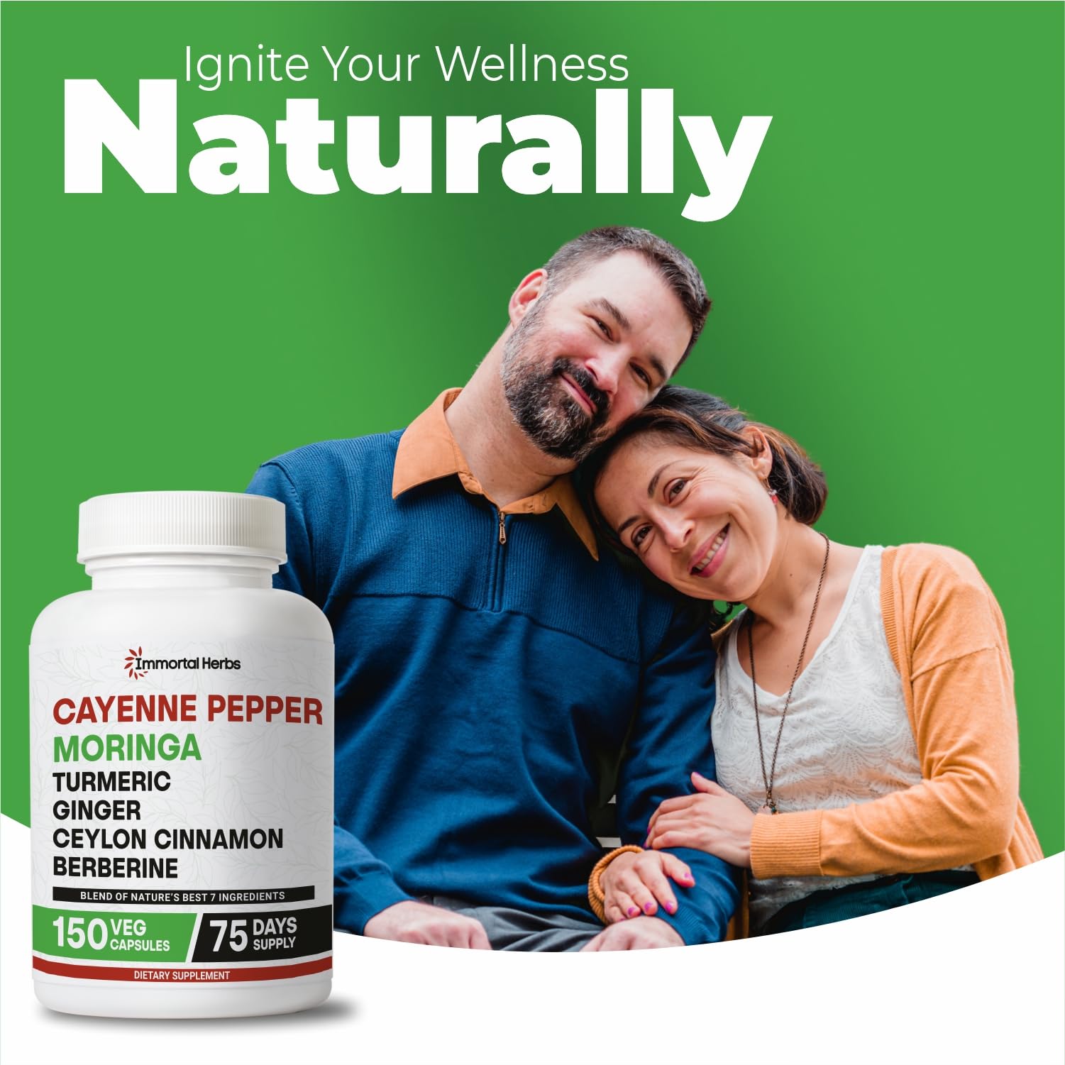 Wellness lifestyle image with capsules and herbs