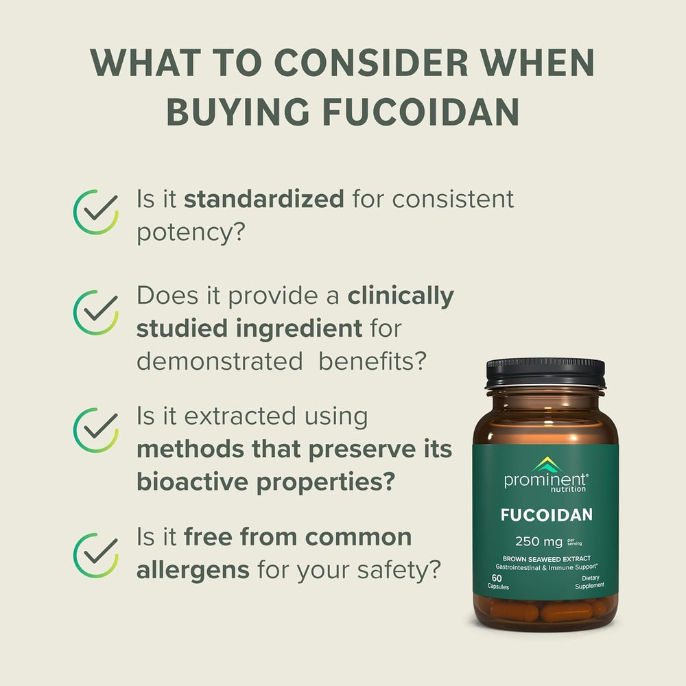 Wellness and longevity benefits graphic for Fucoidan