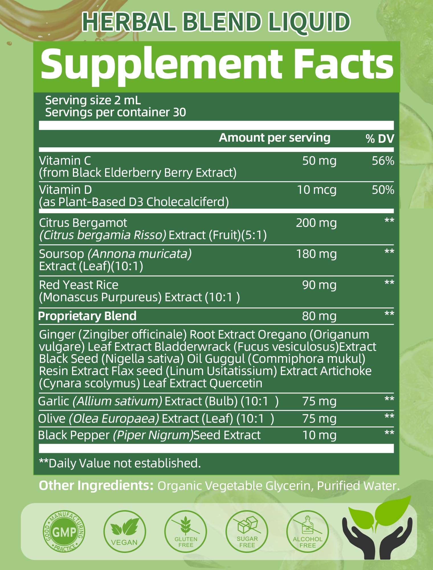 Wellness support liquid drops bottle on wooden surface