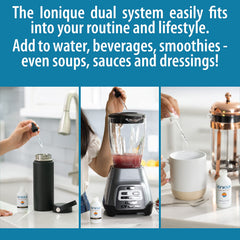 Wellness concept with Ionique hydration system in daily use