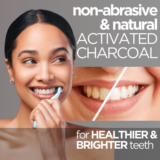Back label view of Wellnesse Activated Charcoal Toothpaste 4 oz pack