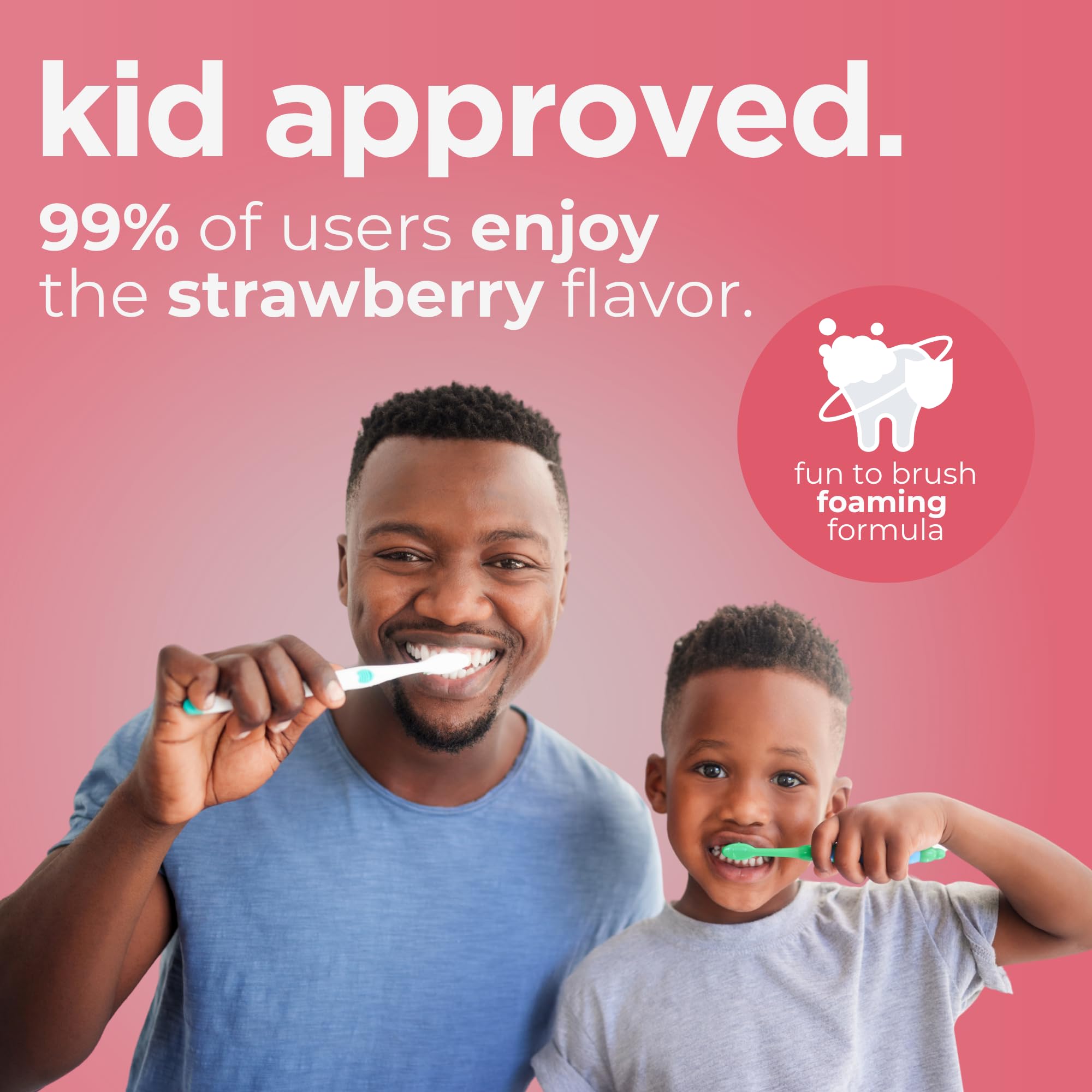 Front view of Wellnesse Kids fluoride-free toothpaste packaging