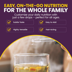 Icons indicating vegan, non-GMO and gluten-free on label