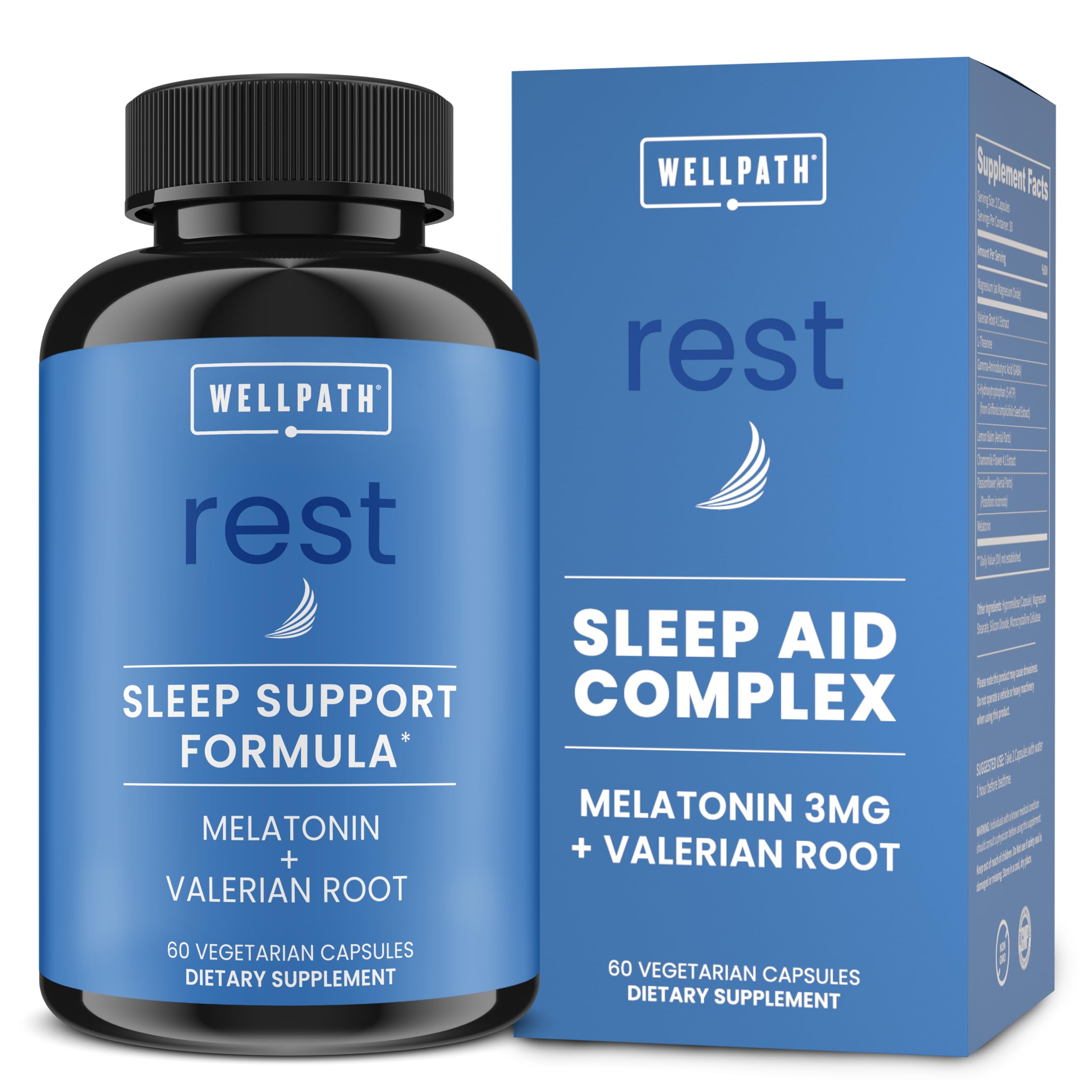Wellpath Mat WellPath Rest: Valerian Sleep Aid with Melatonin & L-Theanine – Natura ...