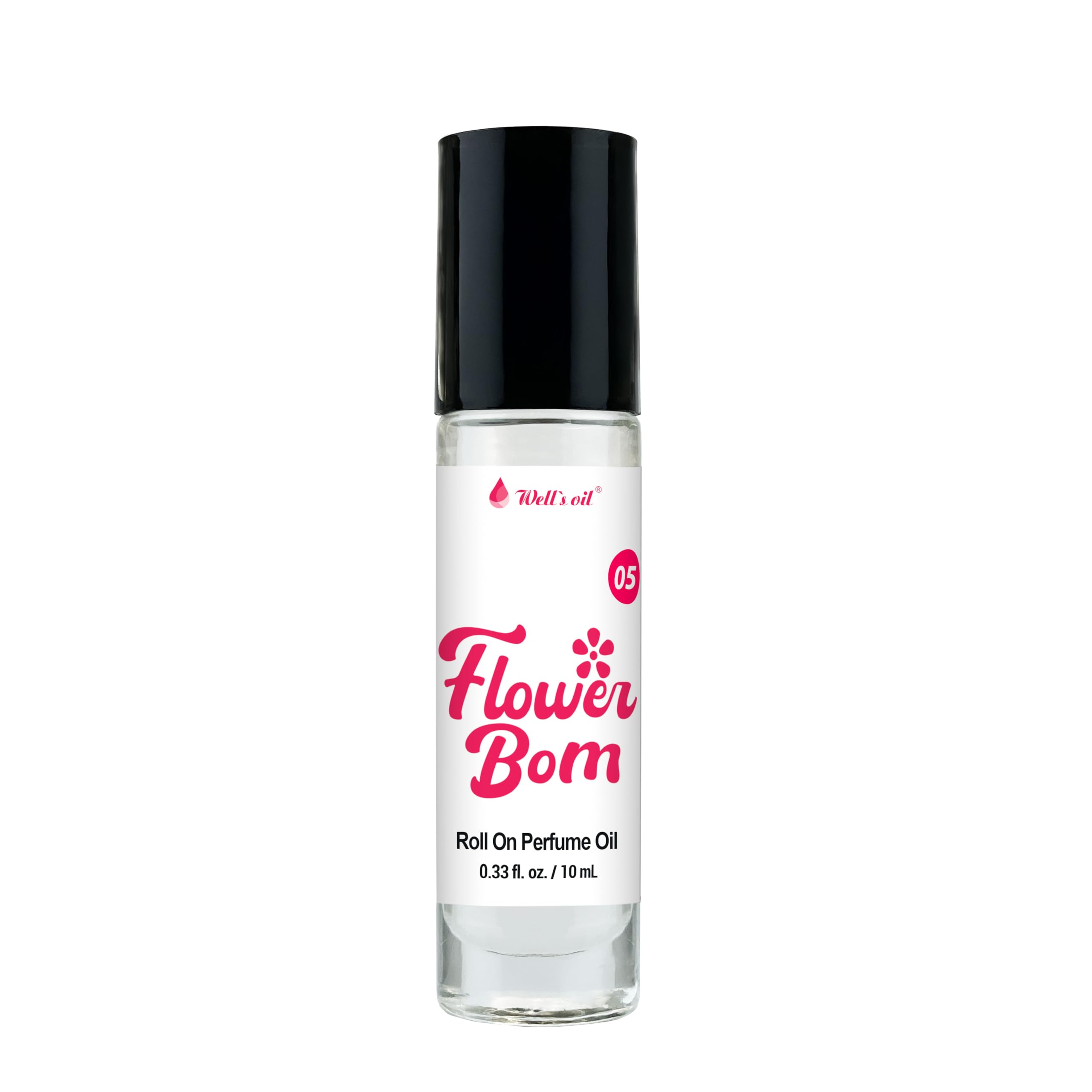 Well's Oil Flower Bom swatch reveals the floral fragrance profile.