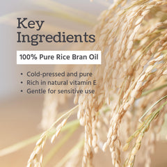 Well’s Oil Rice Bran Oil being poured, smooth texture ideal for mixing into creams