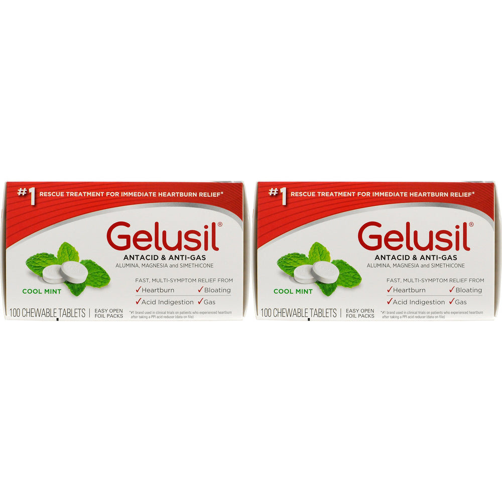 Wellspring Gelusil 100ct blister pack ready for on-the-go relief