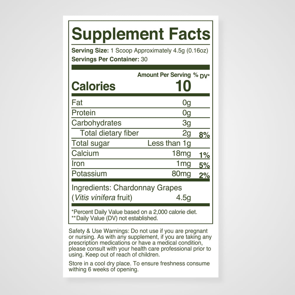 WellVine Premium Smart Prebiotic Powder packaging and label