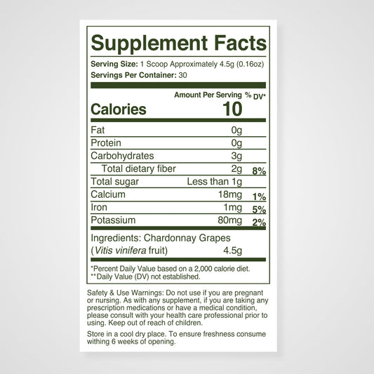 WellVine Premium Smart Prebiotic Powder packaging and label