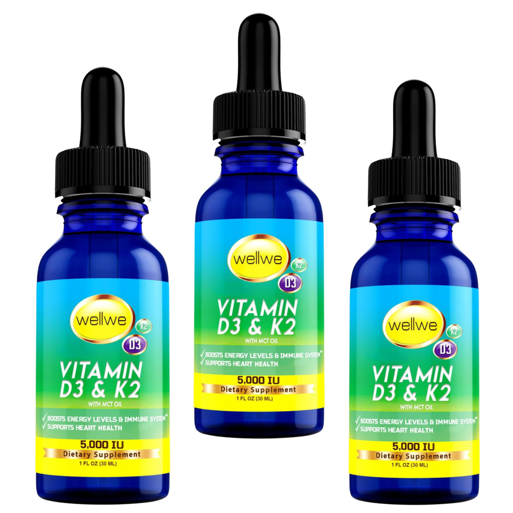 WellWe D3 K2 Drops bottle with MCT oil