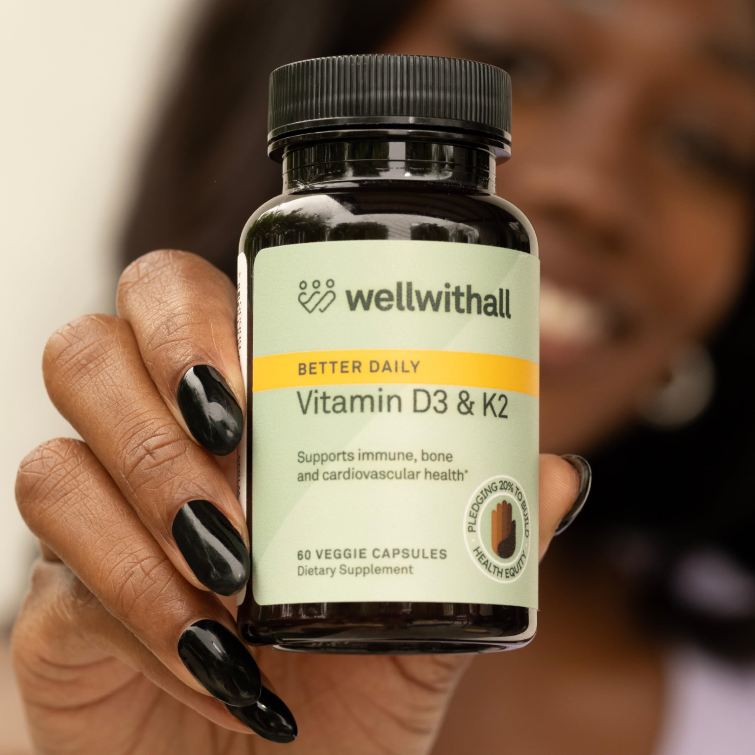 WellWithAll product image highlighting calcium metabolism support
