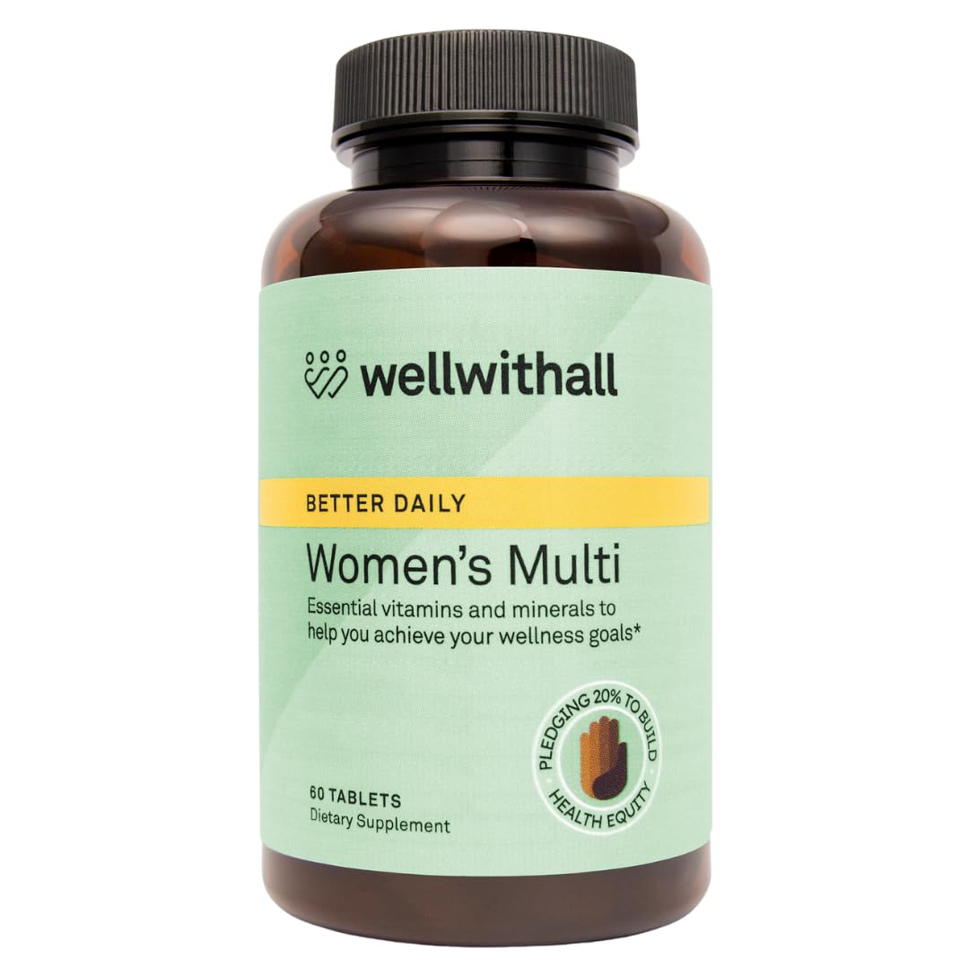 WellWithAll Women's Multivitamin bottle with 60 tablets