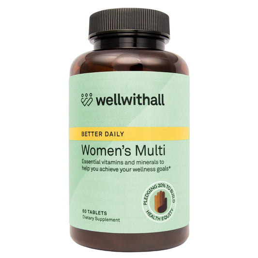 WellWithAll Women's Multivitamin bottle with 60 tablets