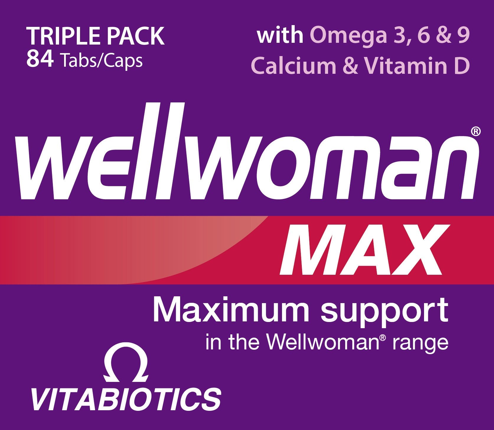 Calcium and vitamin D tablets in Wellwoman Max
