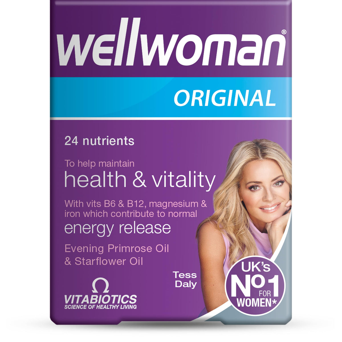 Wellwoman Original Caps bottle - front view